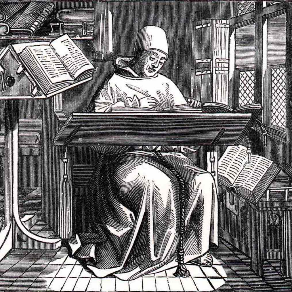 Scriptorium Monk at Work.